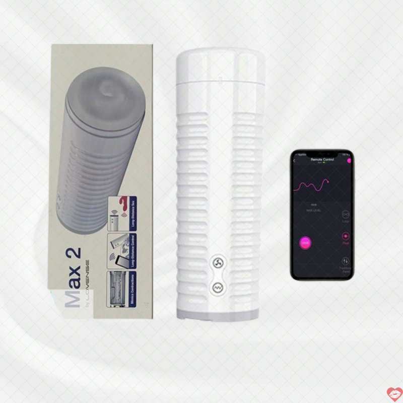 Lovense Max 2 âm đạo giả tự động cao cấp rung co bóp điều khiển từ xa bằng smartphone