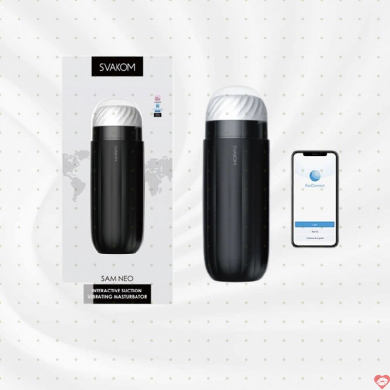 Svakom Sam Neo Cốc Thủ Dâm Tự Động Rung Hút App Điều Khiển Xa 