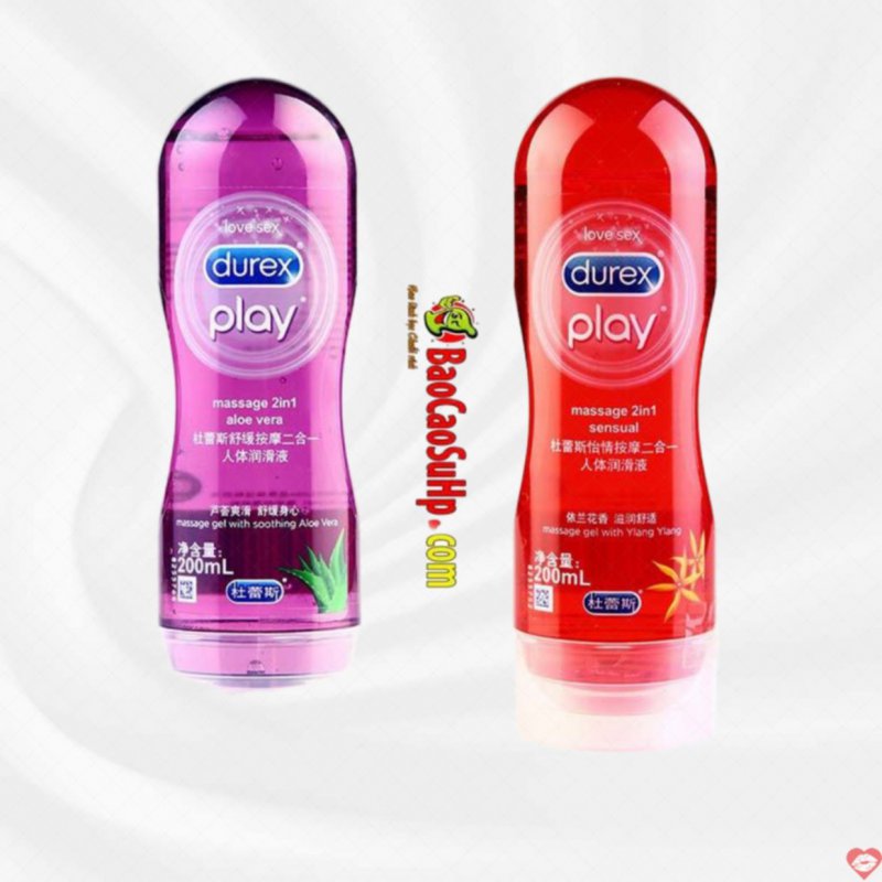 Gel Massage 2in1 Durex Aloe Vera 200ml Mềm Mịn Dưỡng Ẩm 