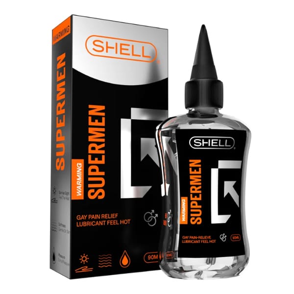 Gel Bôi Trơn Hậu Môn Shell Supermen Warming – Ấm Nóng Chai 90ml