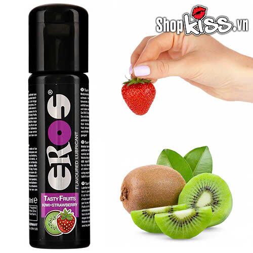 Gel bôi trơn hương trái cây Kiwi Strawberry nếm được Eros Tasty Fruits – Dành cho Oral sex