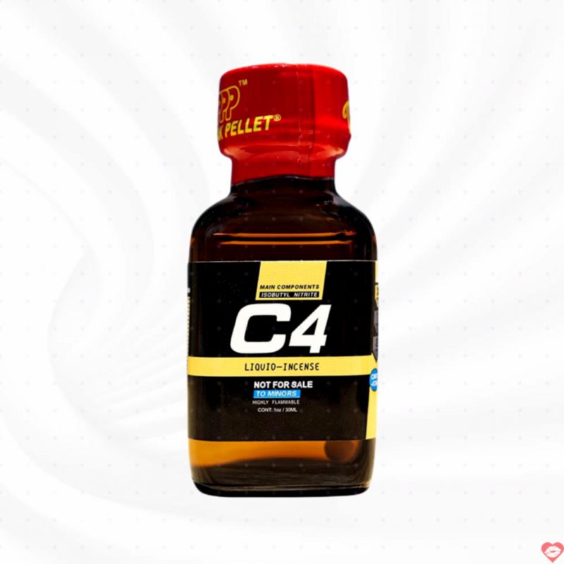 Chai hít tăng khoái cảm Popper PWD USA C4 Black Yellow - Chai 30ml