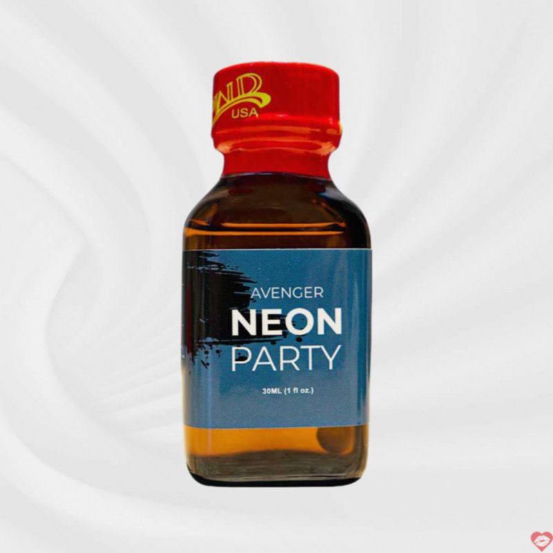 Chai hít tăng khoái cảm Popper PWD USA Avenger Neon Party Blue - Chai 30ml