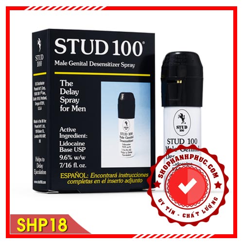 Chai Xịt Stud 100 - Hỗ Trợ Kéo Dài Thời Gian Yêu Tốt Nhất Hiện Nay - SHP18