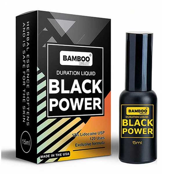 Xịt Chống Xuất Tinh Sớm BAMBOO BLACK POWER USA Chai 15ML