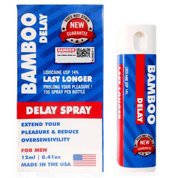 Xịt Chống Xuất Tinh Sớm BAMBOO DELAY SPRAY USA Chai 12ml