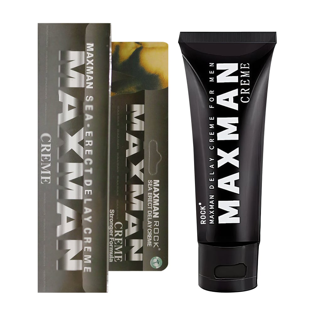 Gel bôi tăng kích thước hỗ trợ kéo dài thời gian Maxman Xám - Chai 60g