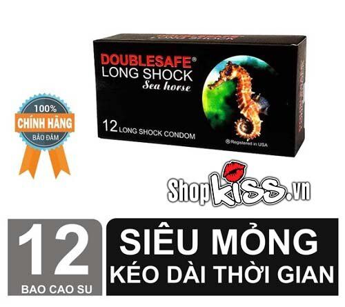 Bao cao su kéo dài thời gian cá ngựa Doublesafe Long Sock