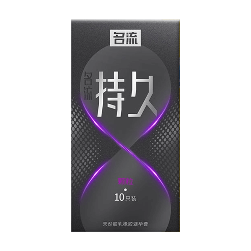 Bao cao su Mingliu Đồng Hồ Tím - Có hạt kéo dài thời gian - Hộp 10 cái