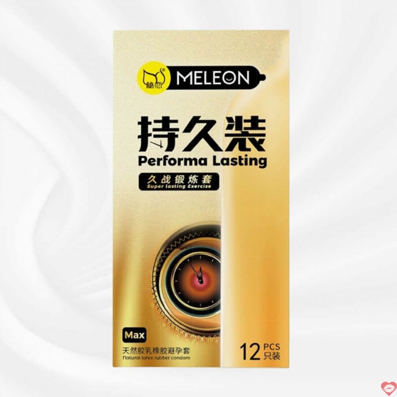 Bao cao su Meleon Performa Lasting Max 12 cái kéo dài lâu bền 