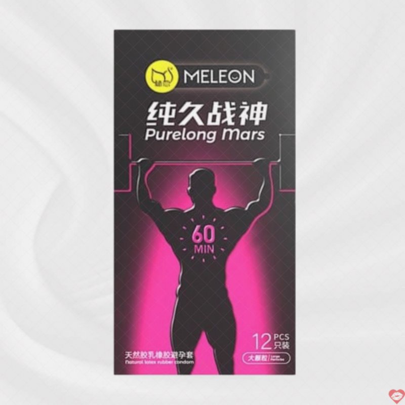 Bao cao su Meleon Purelong Mars 60 phút, chống xuất tinh sớm, hộp 12 