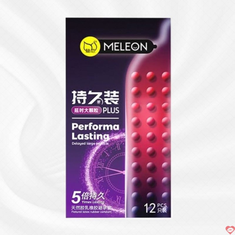 Bao cao su Meleon Performa Hạt lớn Kéo dài thời gian Tối ưu 