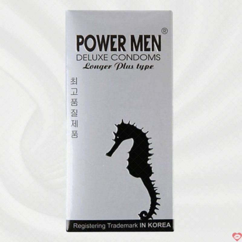 Bao Cao Su Powermen Cá Ngựa Bạc 12s Tăng Cường Hưng Phấn Mạnh Mẽ 