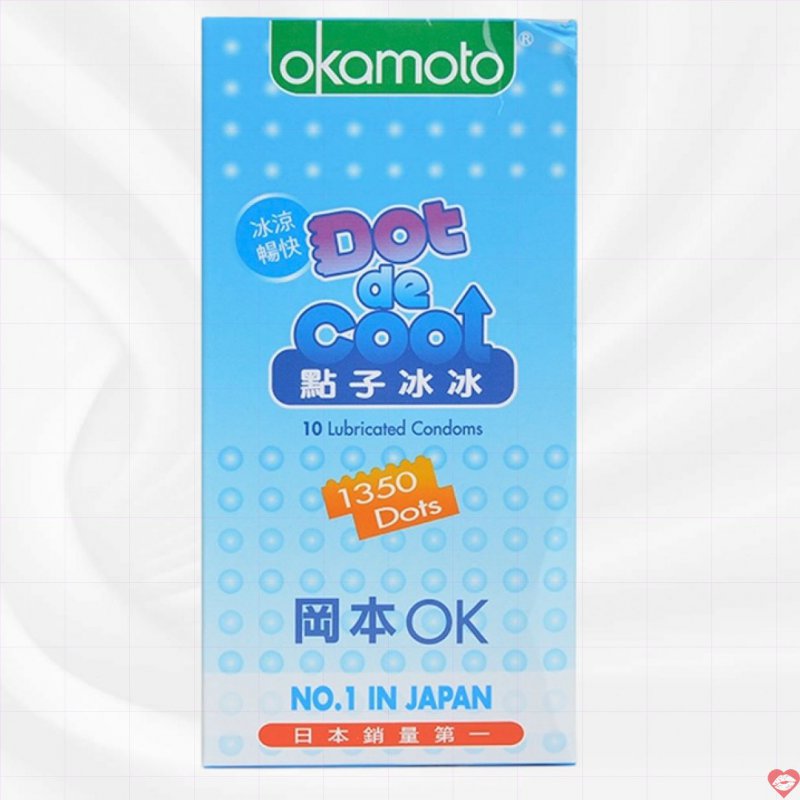 Bao cao su Okamoto Dot De Cool mát lạnh an toàn thoải mái 