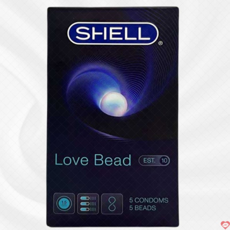 Shell Love Bead 5 Bi hộp 5 chiếc chính hãng kéo dài thời gian, an toàn, nhạy cảm 