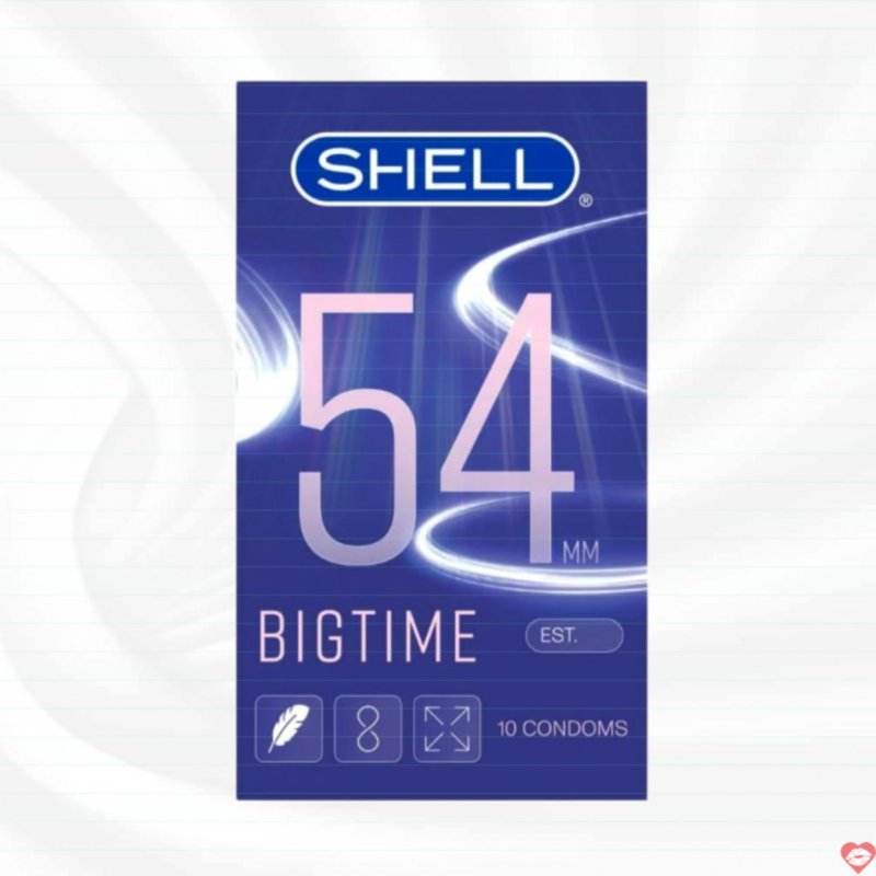 Bao cao su Shell 54mm Bigtime siêu mỏng kéo dài thời gian
 