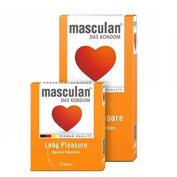 Bao cao su MASCULAN Long Pleasure 5in1 Kéo Dài Cuộc Yêu