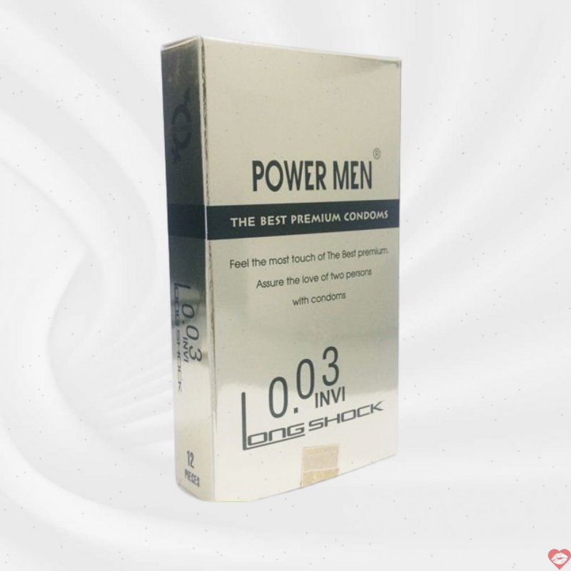 Bao cao su Power Men 0.03 siêu mỏng chống xuất tinh sớm
 