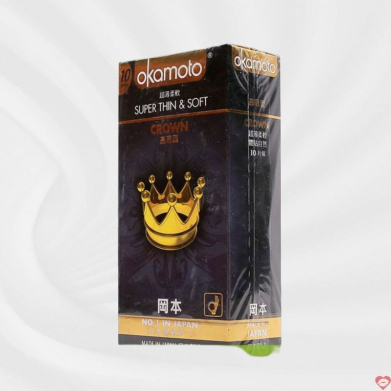 OKAMOTO Crown siêu mỏng an toàn thoải mái trải nghiệm tuyệt vời 
