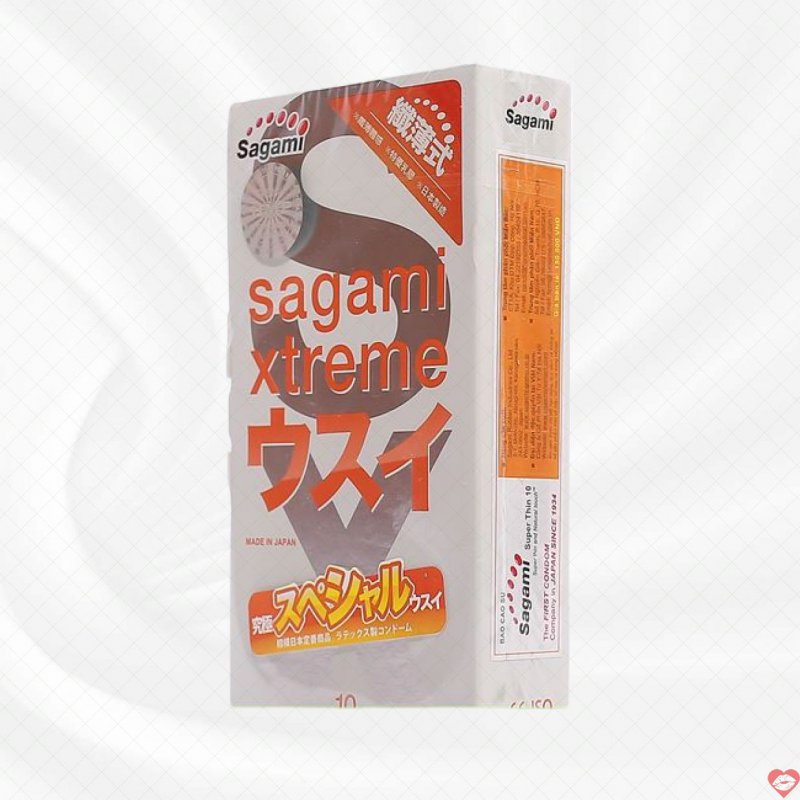Bao cao su Sagami Xtreme siêu mỏng mượt, an toàn tuyệt đối 