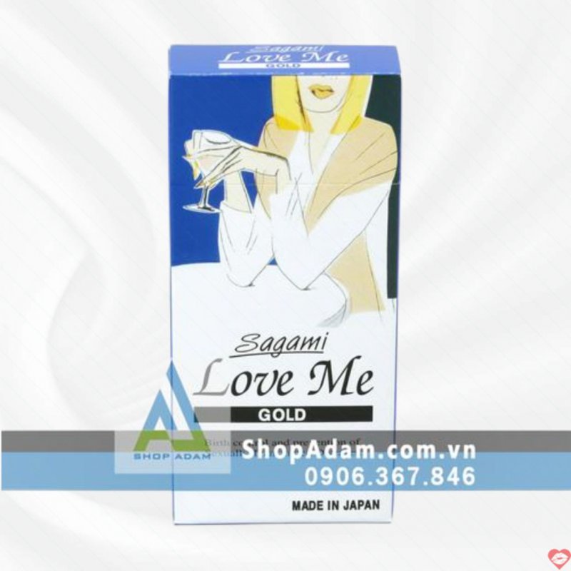 Bao cao su Nhật Bản SAGAMI Love Me Gold siêu mỏng chất lượng
 