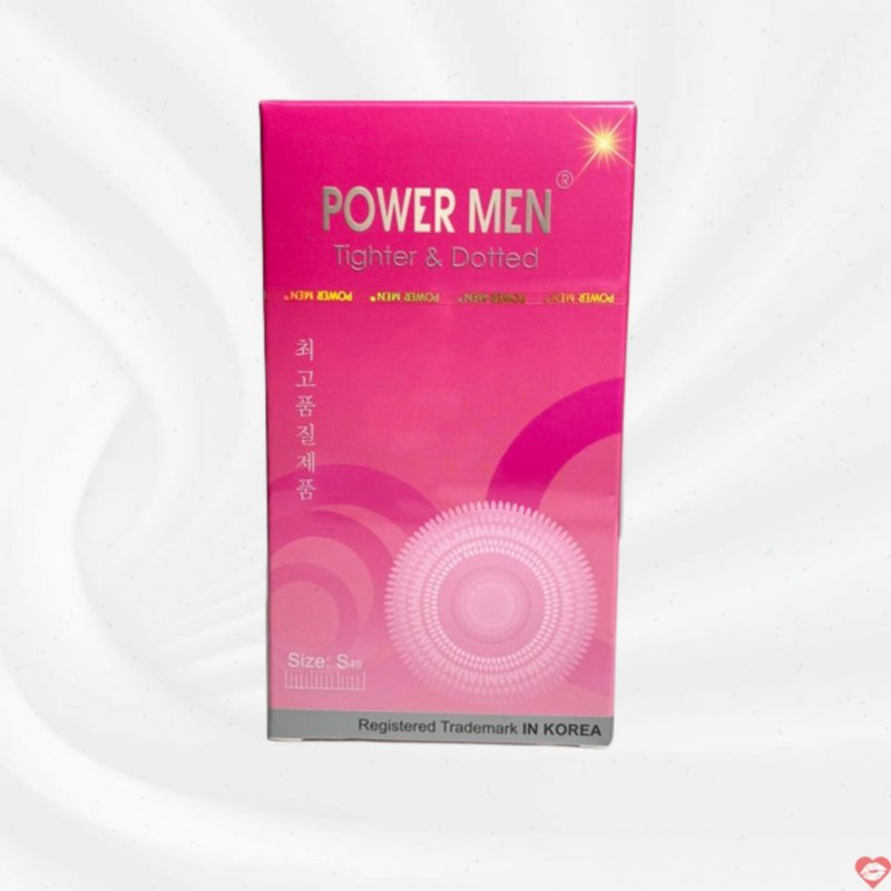 Bao cao su 49mm có gai nhẹ Power Men Tighter Dotted siêu thoải mái
 