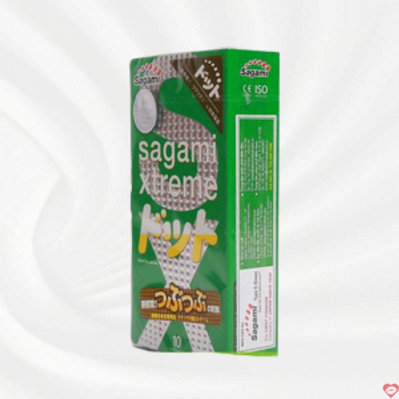 Bao cao su SAGAMI Xtreme Green siêu mỏng kích thích cảm giác 