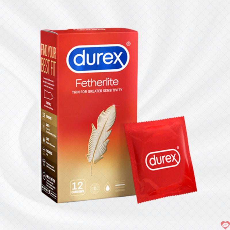 Bao cao su Durex Fetherlite siêu mỏng an toàn thoải mái giá tốt 