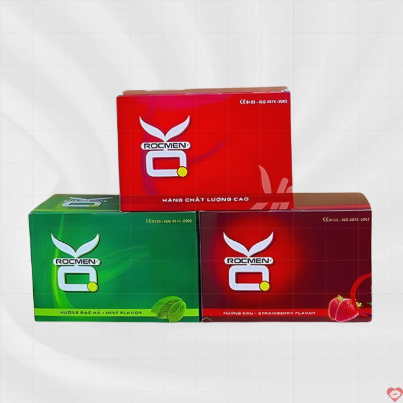Bao cao su Rocmen OK 144 cái mỏng trơn an toàn, siêu mềm mại 