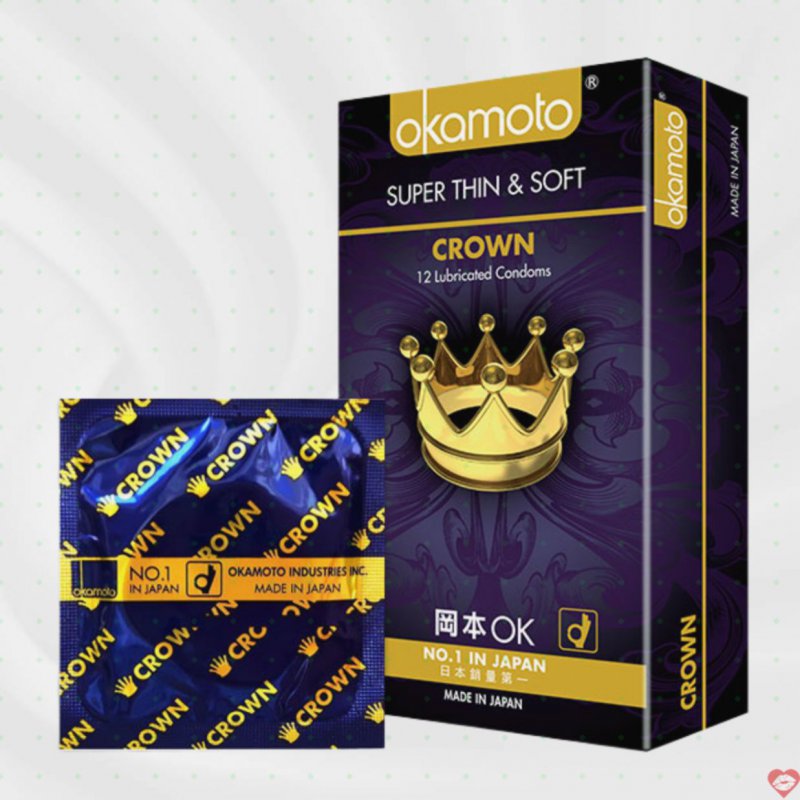 Okamoto Crown 10 cái siêu mỏng an toàn cao cấp tiện lợi 