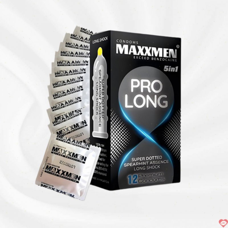 Bao cao su Maxxmen 5in1 gân gai kéo dài thời gian quan hệ 