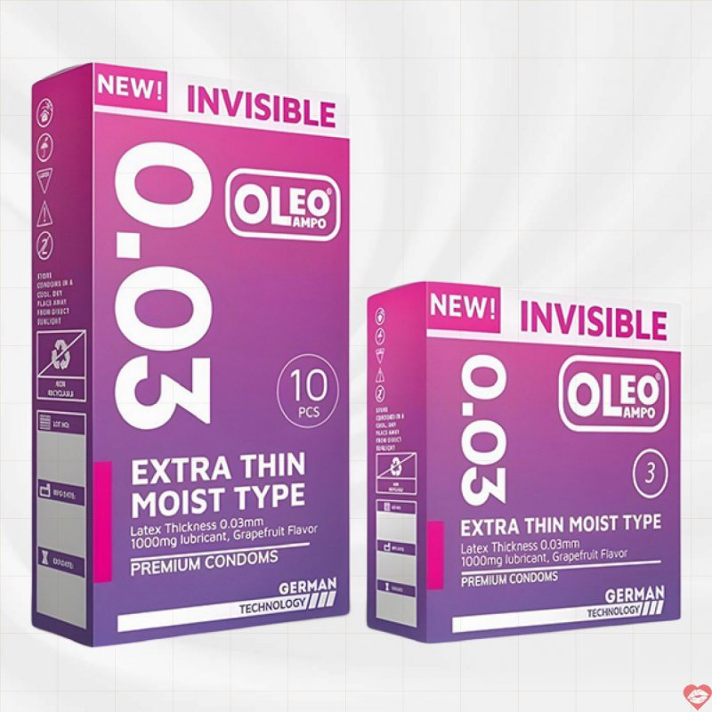 Bao cao su siêu mỏng Oleo Lampo 0.03 trải nghiệm thăng hoa 