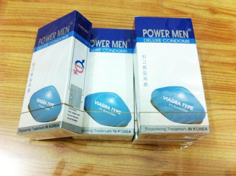 Bao cao su Power men Viagra sinh lực cho phái mạnh