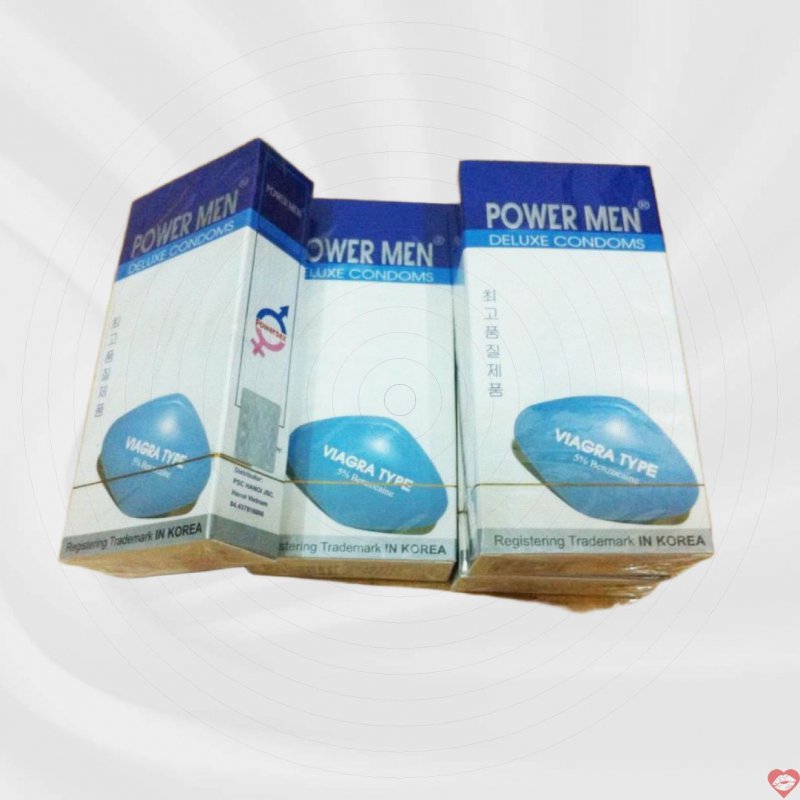 Power Men Viagra sinh lực mạnh mẽ bao cao su an toàn chất lượng 