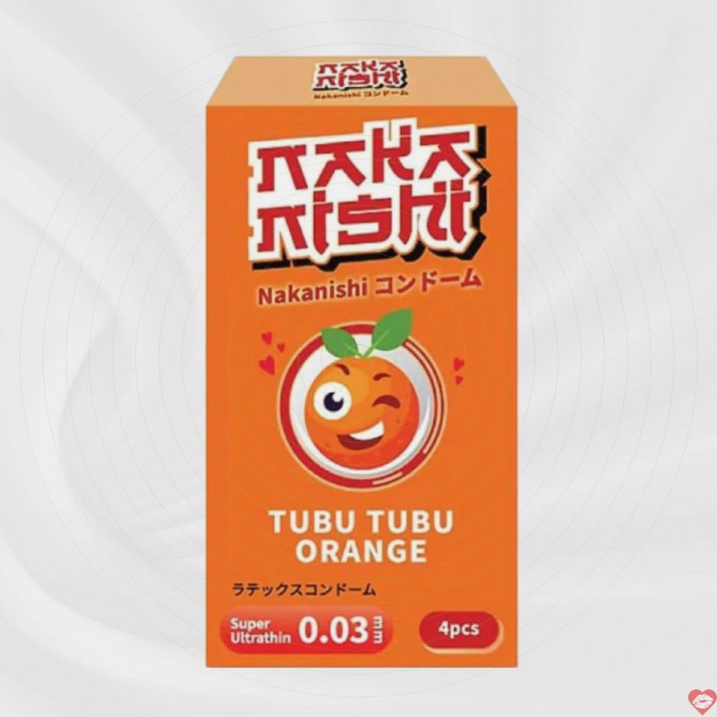 Bao cao su Nakanishi siêu mỏng cam thơm mềm mại an toàn 