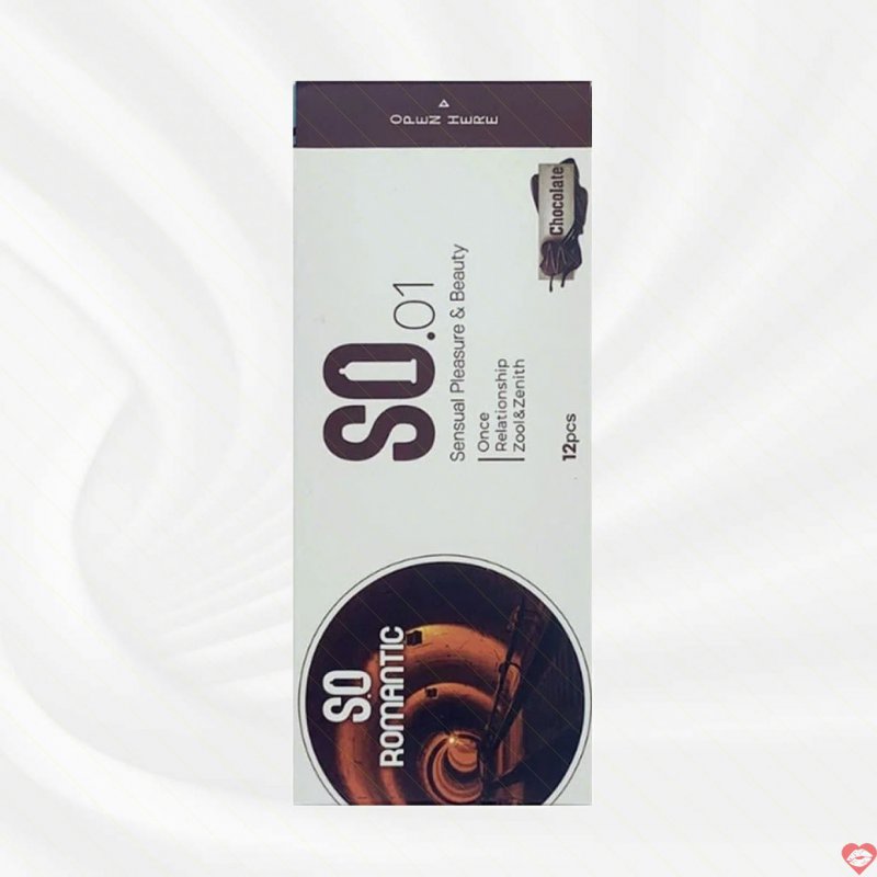 Bao cao su SO Romantic hương chocolate mỏng nhẹ hộp 12 