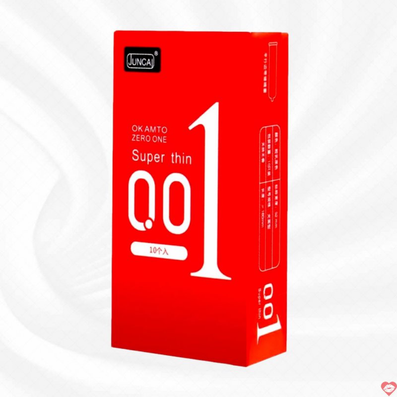 Bao Cao Su Juncai 001 Siêu Mỏng Vani - Cực Khoái & An Toàn - Hộp 10 