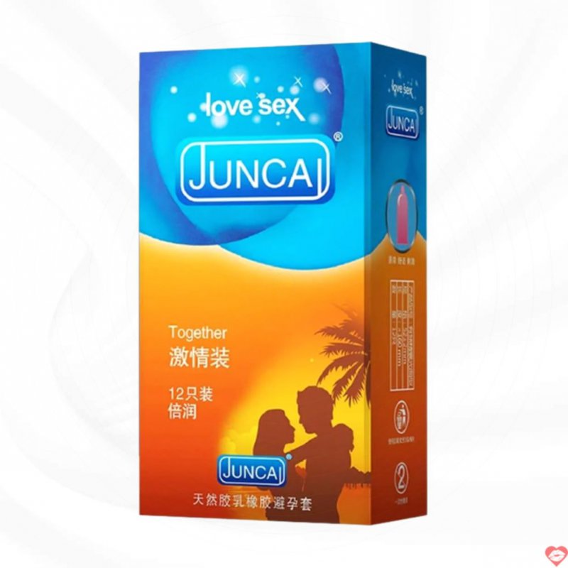Bao cao su Juncai Together Hộp 12 Cái Tăng Cảm Giác Mạnh Mẽ 