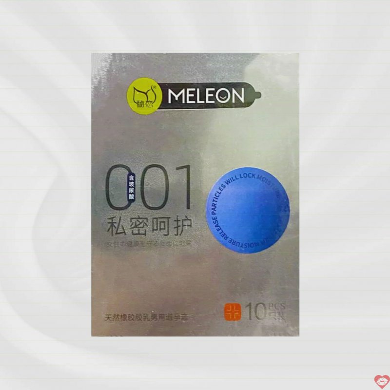 Bao cao su Meleon 001 Silver siêu mỏng an toàn hộp 10 cái ưu đãi 