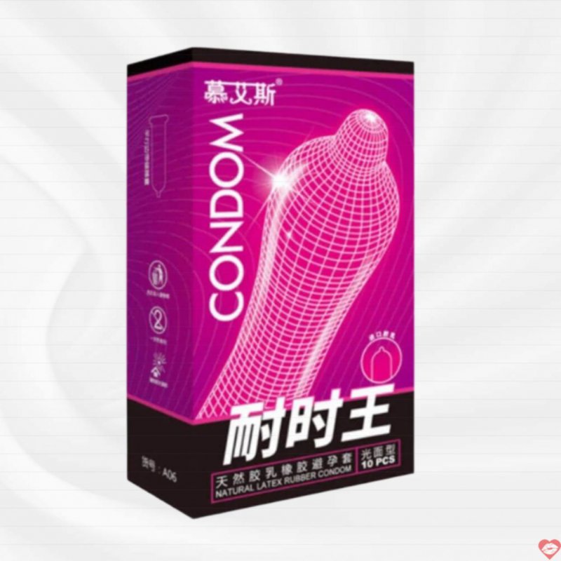 Bao cao su Muaisi Hồng siêu mỏng gel mát lạnh an toàn 10 cái 