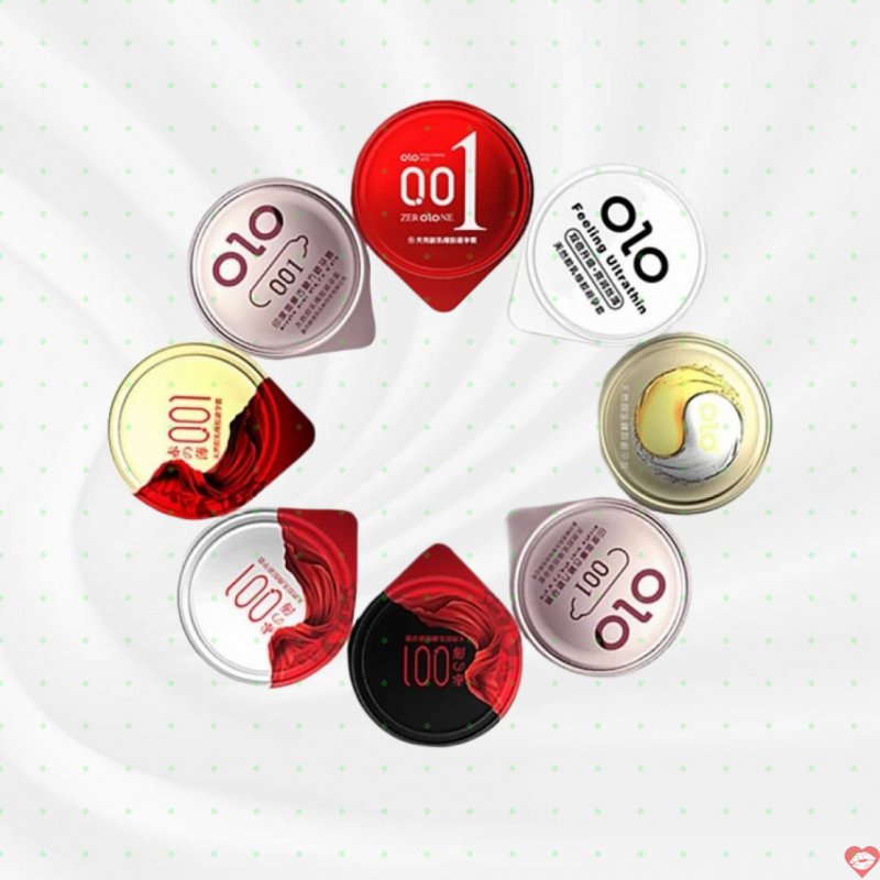 Bộ 3 bao cao su OLO siêu mỏng 0.01 an toàn thoải mái 