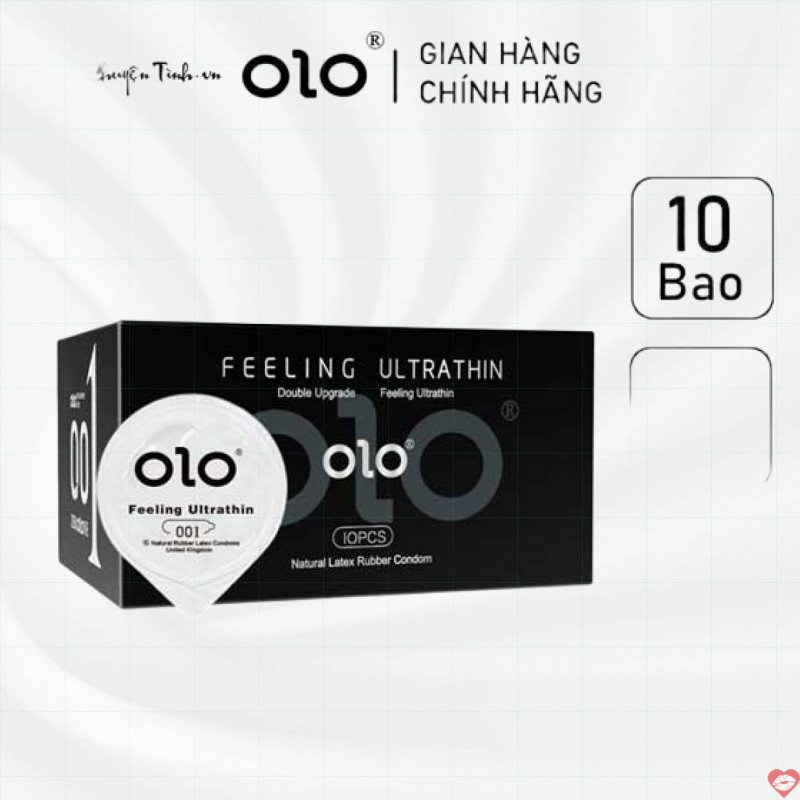 Bao cao su siêu mỏng Olo đen chất lượng an toàn tuyệt vời 