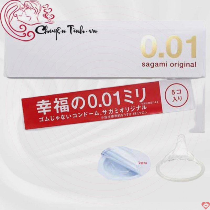 Bao cao su Sagami 0.01 siêu mỏng an toàn êm ái giá tốt 