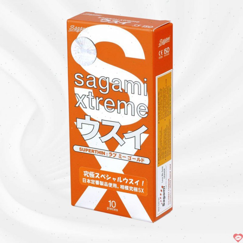 Bao cao su Sagami Xtreme Super Thin 10s siêu mỏng kích thích 