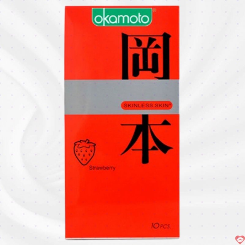 Okamoto Strawberry siêu mỏng hương dâu an toàn cảm giác thật 