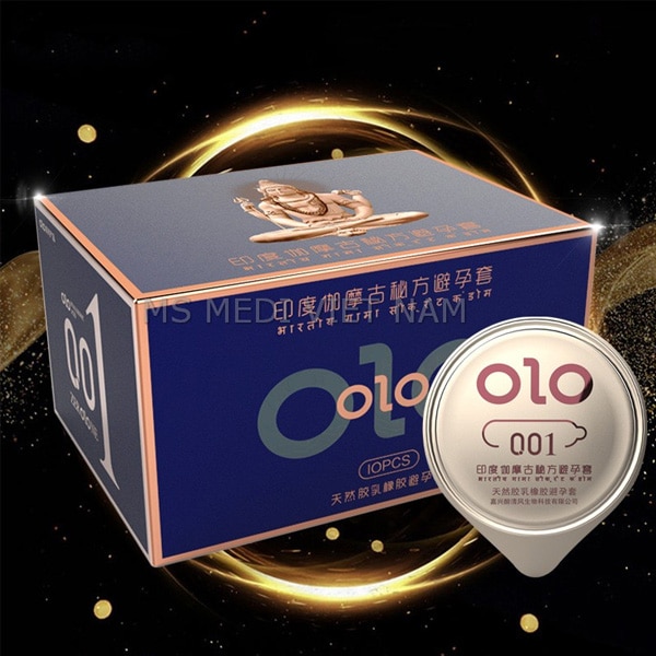 Bao cao su OLO India Xanh – siêu mỏng Âm Nóng + kéo dài thời gian