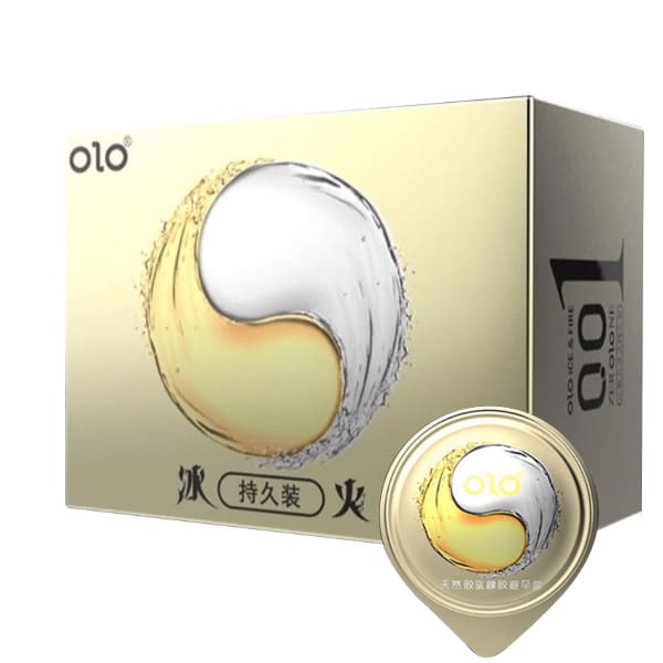 Bao cao su OLO Băng lửa Ice and Fire Lasting kéo dài thời gian – Hộp 10 cái