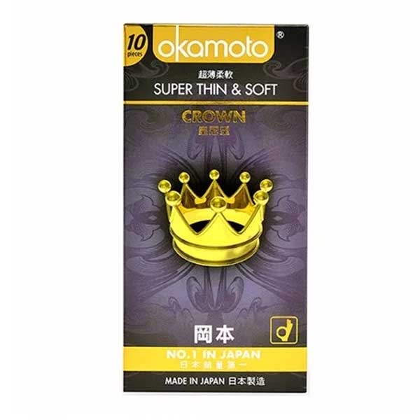 Bao cao su Okamoto Crown – Siêu mỏng Mềm mại