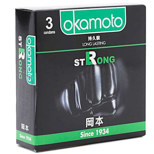 Bao cao su Okamoto Strong – Mát lạnh kéo dài thời gian