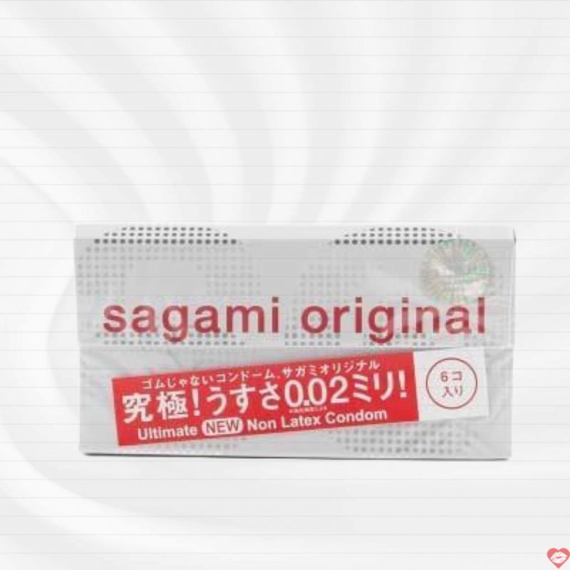 Bao Cao Su Sagami 0.02mm Siêu Mỏng Nhật Bản Hộp 6 Cái 